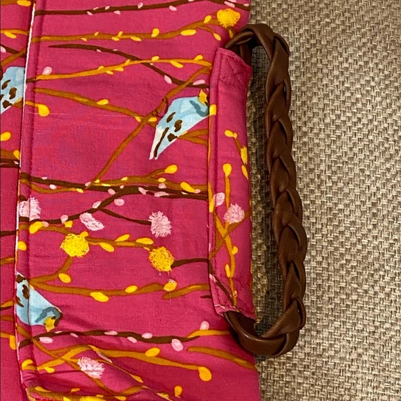 BARI J Pink Bird Print Cloth Purse - Picture 5 of 6